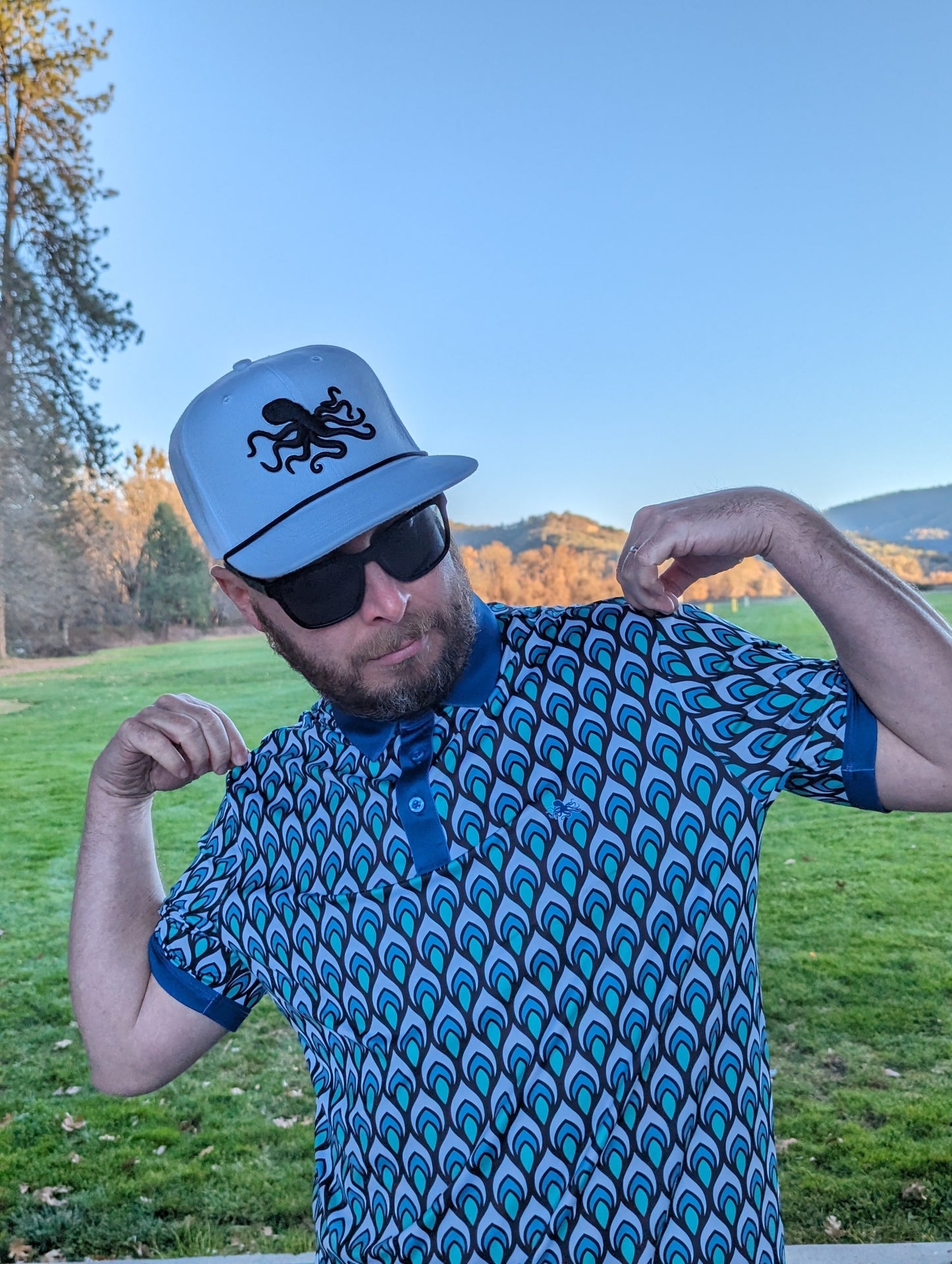 Parre Fore men's golf polo "Peacock-eyed" LE/100-Parre fore