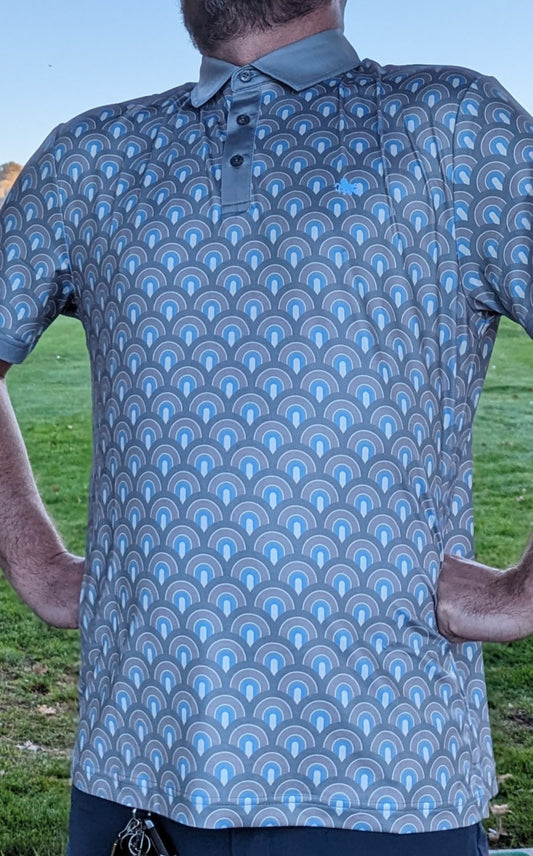 Parre Fore men's golf polo "Greyscaled" LE/100-Parre fore
