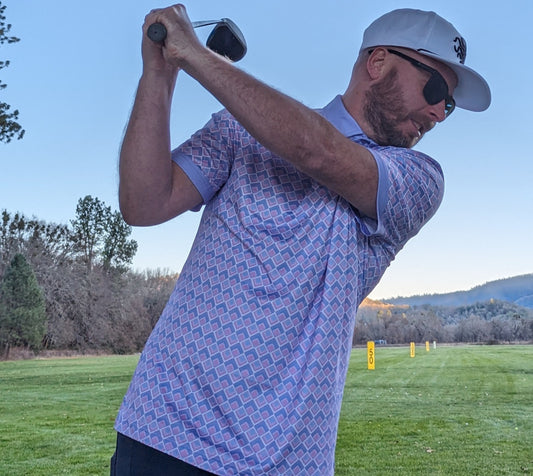 Parre Fore men's golf polo "Tile me more" LE/100-Parre fore
