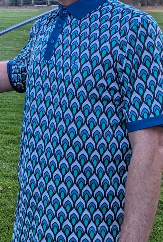 Parre Fore men's golf polo "Peacock-eyed" LE/100-Parre fore