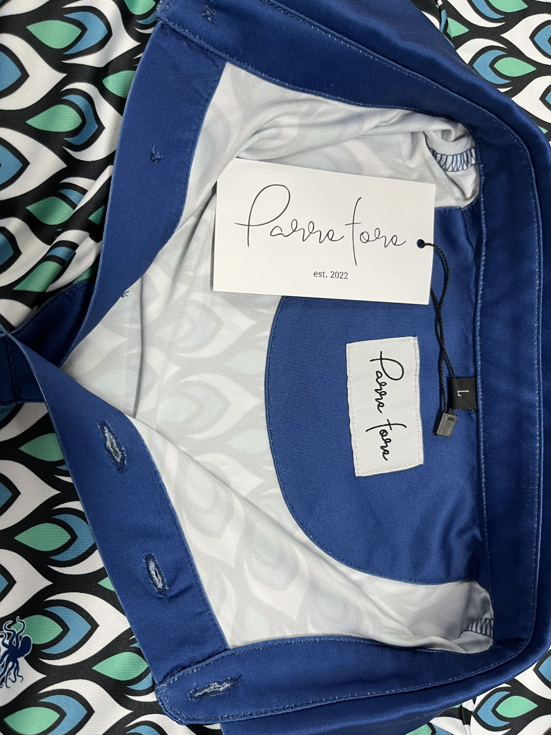 Parre Fore men's golf polo "Peacock-eyed" LE/100-Parre fore
